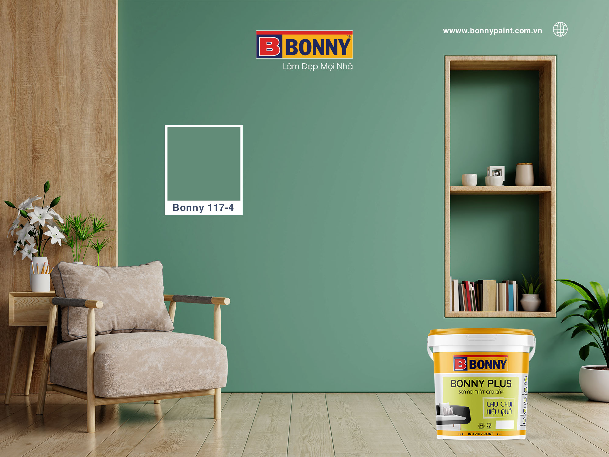 Sơn nội thất cao cấp Bonny plus